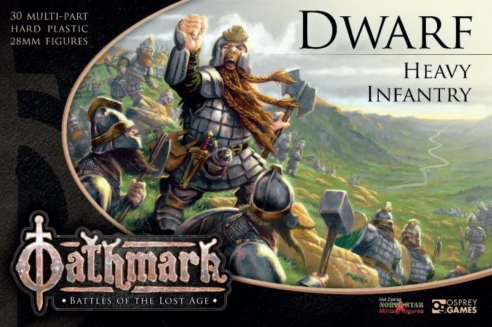 Oathmark Dwarf Heavy Infantry, 28 mm Scale Model Plastic Figures - North Star Military Figures