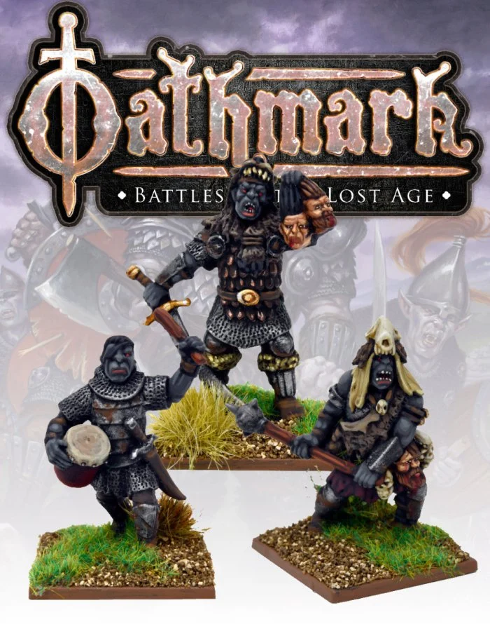 Oathmark Orc King, Wizard & Drummer II, 28 mm Scale Metal Figures - North Star Military Figures