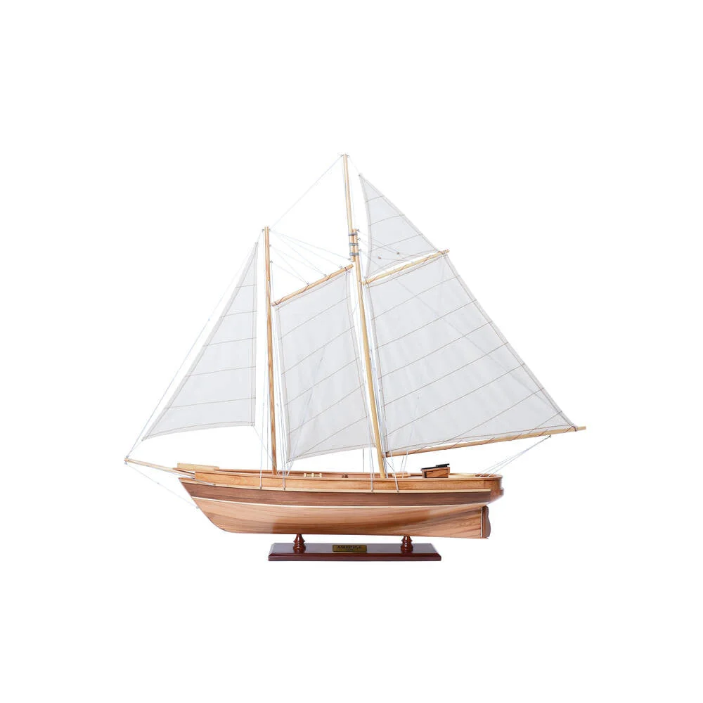 America 1851 Schooner Wooden Scale Model — Hand-Built Plank-on-Frame Yacht Replica
