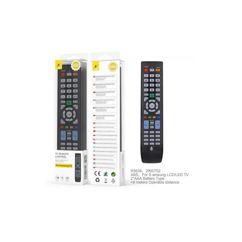 Universal Remote Control for Samsung LCD/LED TV - R5636 - 8m Control - Black