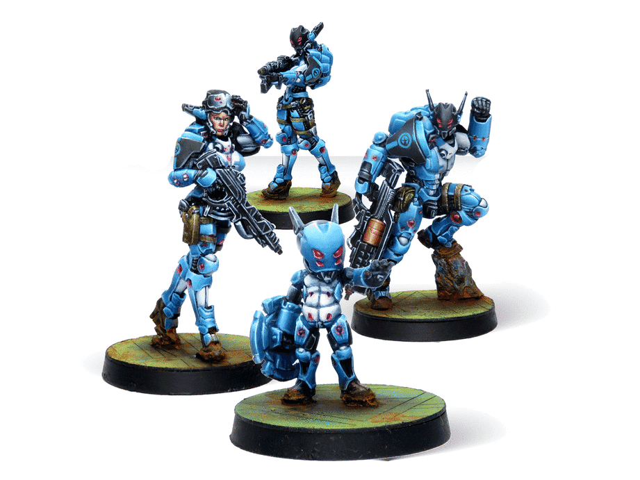 Infinity PanOceania Orc Troops Miniature Game Figures - Corvus Belli