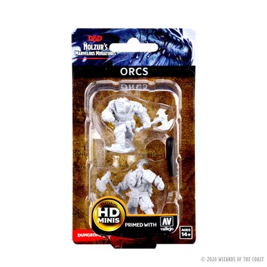 Wizkids 72560 Dungeons & Dragons Nolzur`s Marvelous Unpainted Miniatures: Orcs