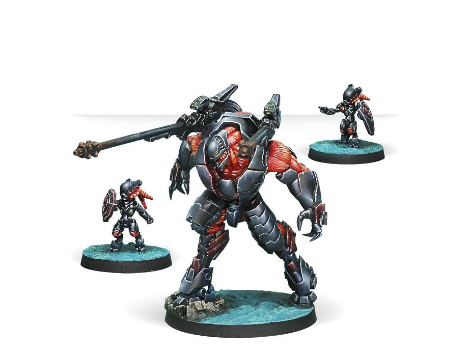 Infinity Combined Army Overdron Batroids Miniature Game Figures - Corvus Belli