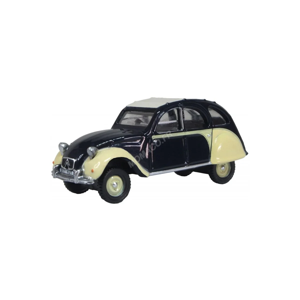 Citroen 2cv 6 dolly blueberry/cream Die cast - OXFORD