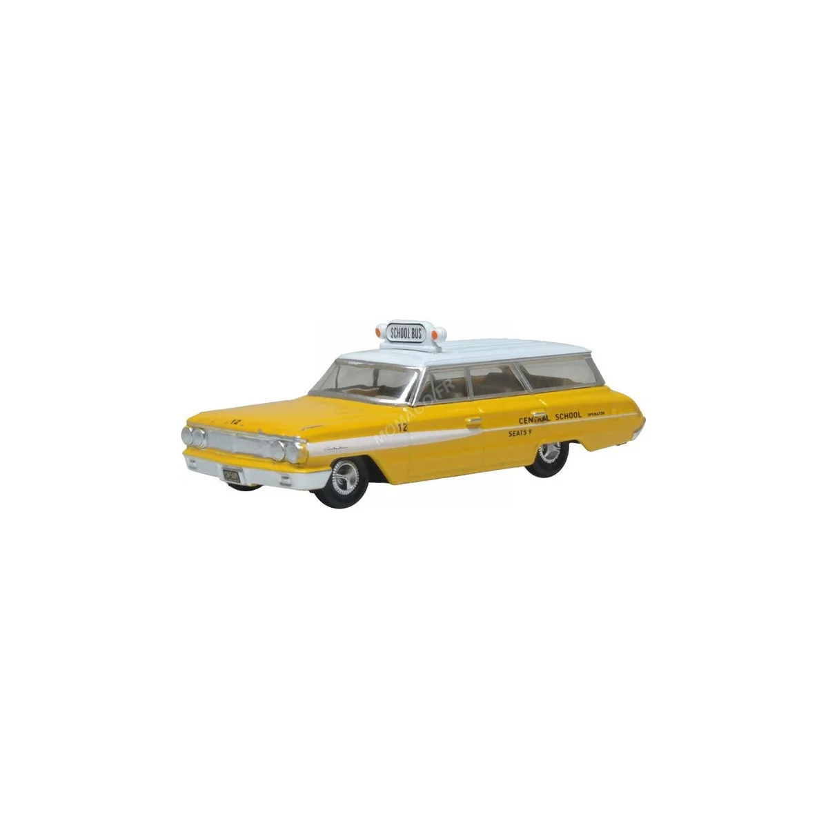 Ford country station wagon central school bus 1964 yellow Die cast - OXFORD