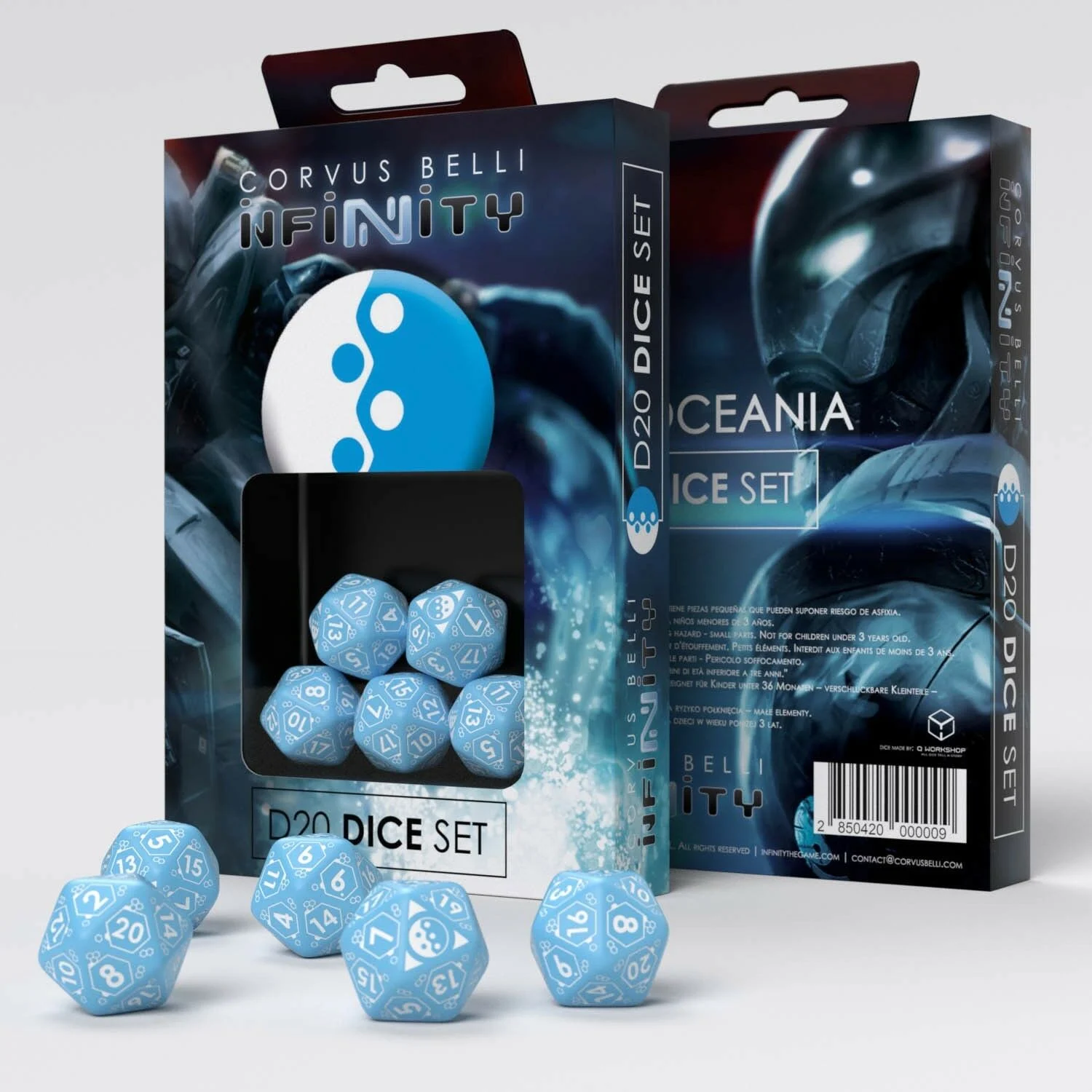 Infinity PanOceania D20 Dice Set - Corvus Belli