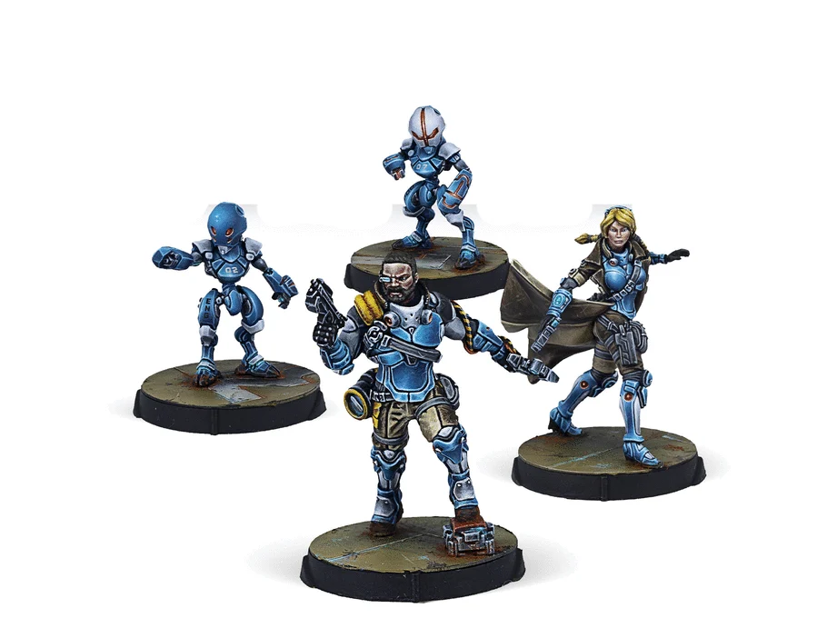 Infinity CodeOne PanOceania Support Pack Miniature Game Figures - Corvus Belli