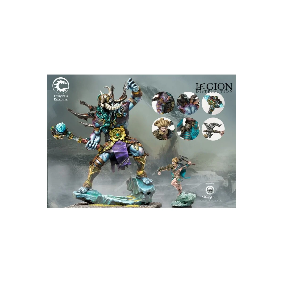 Conquest - Nords - Founder's Exclusive Winter's End Figurine games