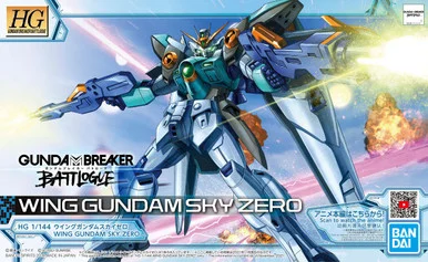 Bandai 5062032 Wing Gundam Sky Zero HG 1/144 Scale Model Kit