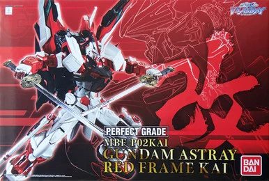 Bandai 5067248 MBF-P02KAI Gundam Astray Red Frame Kai PG 1/60 Scale Model Kit