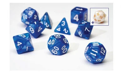 Sirius Dice 0001-03 Pearl Blue Acrylic Dice Set