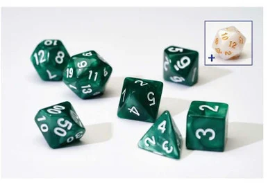 Sirius Dice 0002-02 Pearl Green Acyrilic Dice Set