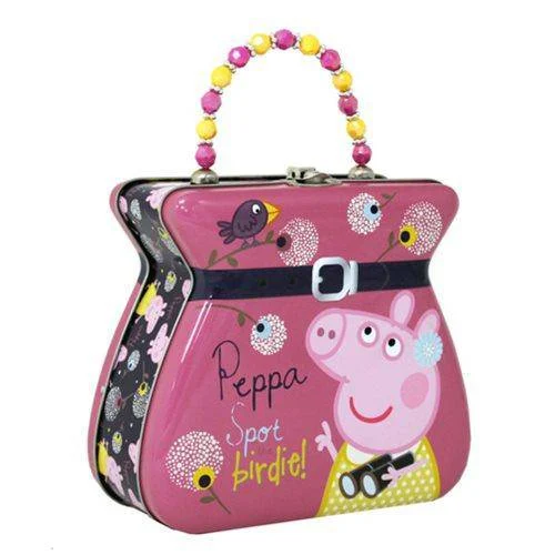 Peppa Pig Embossed Belt Buckle Purse Tin Tote - Tin Box Company