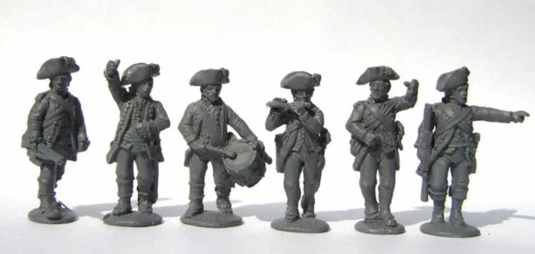 Perry Miniatures American War of Indepedence American Command Advancing 28mm Scale Metal Figures