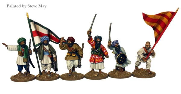 Perry Miniatures Victoria’s Little Wars Afghan Tribal Command 28mm Scale Metal Figures