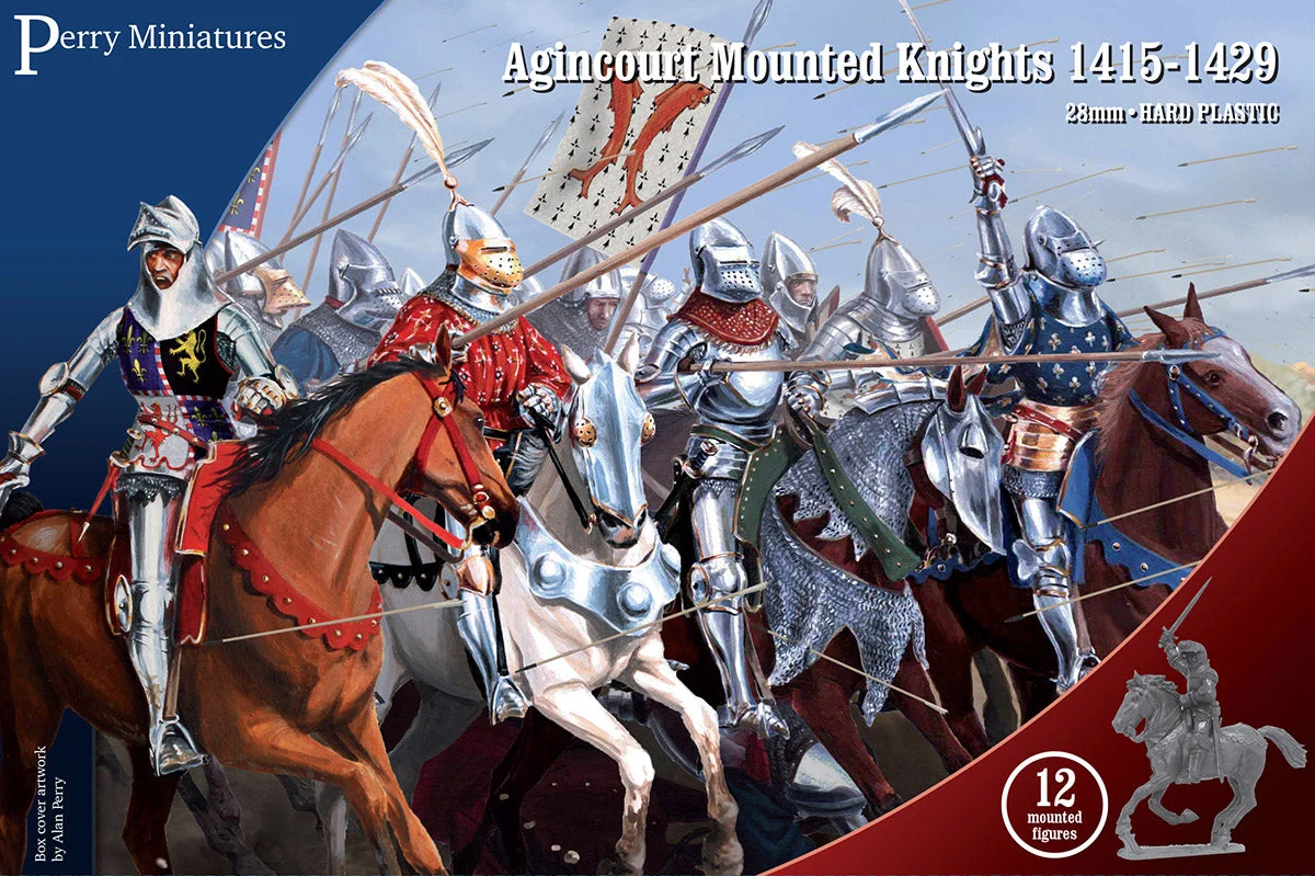 Perry Miniatures Agincourt Mounted Knights 1415–1429 28mm Scale Plastic Figures
