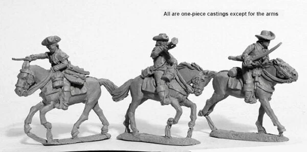 Perry Miniatures American War of Indepedence American Mounted American Militia Command 28mm Scale Metal Figures