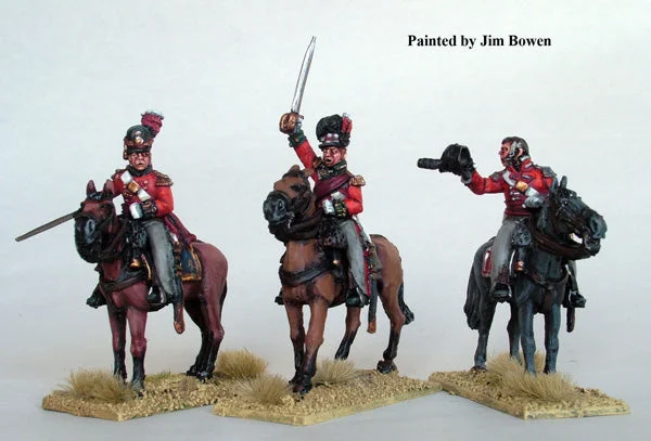 Perry Miniatures Napoleonic British Mounted Colonels, 28mm Metal Figures (3 Mounted Models)