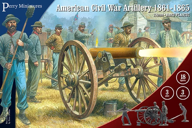 Perry Miniatures American Civil War Artillery 1861–1865 28mm Scale Plastic Figures