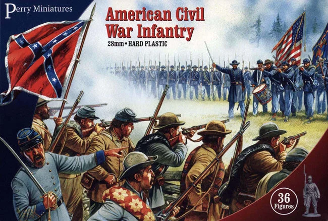 Perry Miniatures American Civil War Infantry 1861–1865 28 mm Scale Plastic Figure