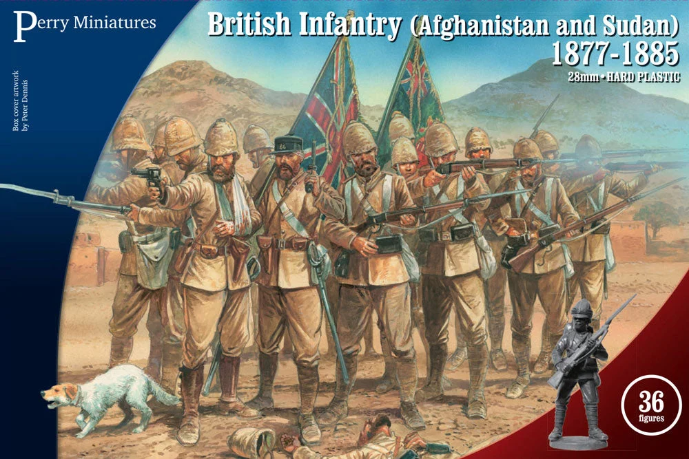 Perry Minaitures British Infantry Afghanistan & Sudan 1877 - 1885, 28 mm Scale Plastic Figures