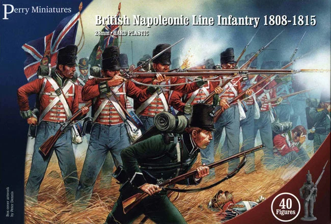 Perry Miniatures British Napoleonic Line Infantry 1808–1815 28mm Scale Plastic Figures