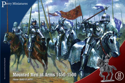 Perry Miniatures Wars of the Roses Mounted Men at Arms 1450–1500 28mm Plastic Figures