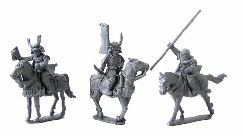 Perry Miniatures Samurai (1550–1615) Mounted Commanders 28mm Scale Metal Figures