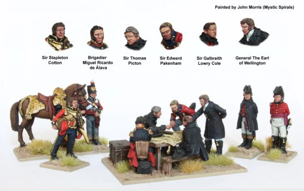 Perry Miniatures Napoleonic British Wellington and Staff (Peninsular War) 28mm Scale Metal Figures