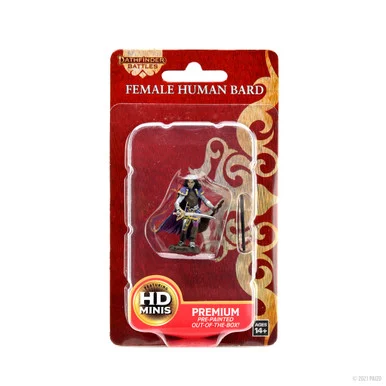 Wizkids 77509 Pathfinder Battles: Premium Painted Figure - Female Human Bard