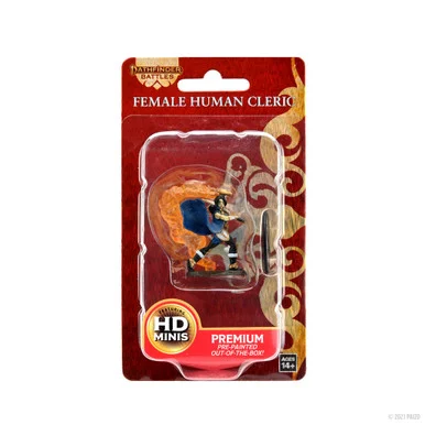 Wizkids 77507 Pathfinder Battles: Premium Painted Figure - Female Human Cleric