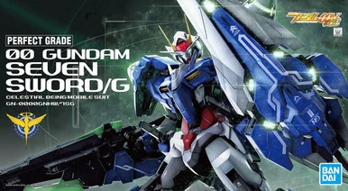 Bandai 5055582 00 Gundam Seven Sword/G Celestial Being Mobile Suit GN-0000GNHW/7SG PG 1/60 Scale Model Kit
