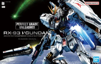 Bandai 5069191 PG Unleashed RX-93 Nu Gundam Amuro Ray's Customize Mobile Suit For Newtype 1/60 Scale Model Kit