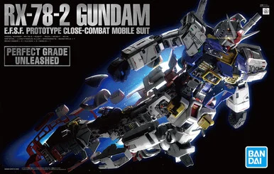 Bandai 5060765 RX-78-2 Gundam E.F.S.F. Prototype Close-Combat Mobile Suit PG Unleashed 1/60 Scale Model Kit