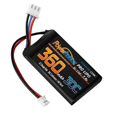 2S 360mAh 30C LiPo Battery for Axial SCX24 - Power Hobby - PHB