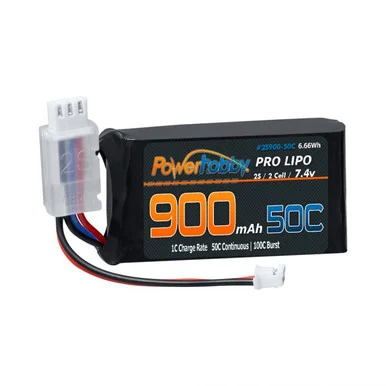 PHBPH2S900MAH50C 2S 900MAH 50C Upgrade Lipo - Power Hobby
