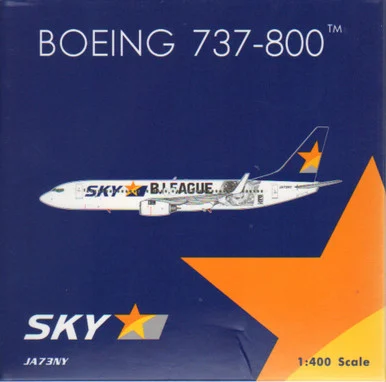 PHX04291 1:400 Phoenix Model Skymark Boeing 737-800 Reg #JA73NY (pre-painted/pre-built)
