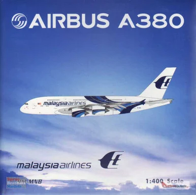 PHX04341 1:400 Phoenix Model Malaysia Airlines Airbus A380-800 Reg #9M-MNB (pre-painted/pre-built)