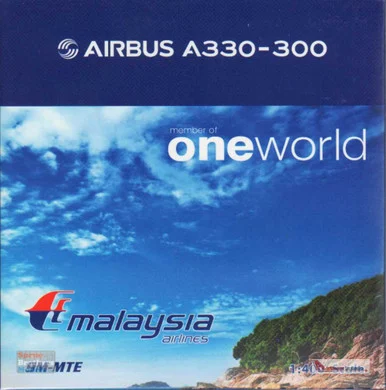 PHX04358 1:400 Phoenix Model Malaysia Airlines Airbus A330-300 Reg #9M-MTE One World (pre-painted/pre-built)