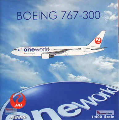 PHX04432 1:400 Phoenix Model Boeing 767-300 Reg #JA8980 'One World' (pre-painted/pre-built)