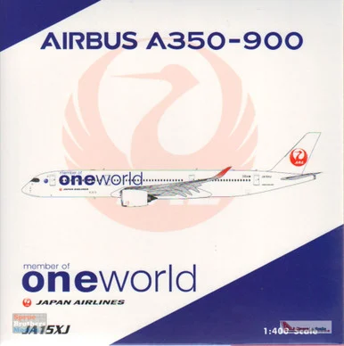 PHX04456 1:400 Phoenix Model Japan Airlines Airbus A350-900(W) Reg #JA15XJ 'OneWorld' (pre-painted/pre-built)
