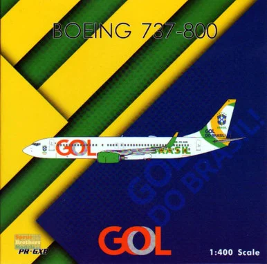 PHX04500 1:400 Phoenix Model GOL B737-800(W) Reg #PR-GXB 'Gol Do Brasil' (pre-painted/pre-built)