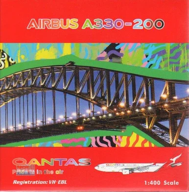 PHX04521 1:400 Phoenix Model Qantas Airbus A330-200 Reg #VH-EBL 'Pride Is In The Air' (pre-painted/pre-built)