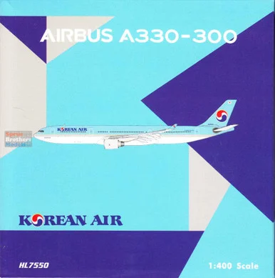 PHX04612 1:400 Phoenix Model Korean Air Airbus A330-300 Reg #HL7550 (pre-painted/pre-built)