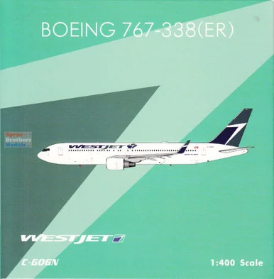 PHX04637 1:400 Phoenix Model WestJet B767-300ER Reg #C-GOGN (pre-painted/pre-built)