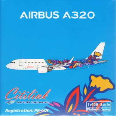 PHX11565 1:400 Phoenix Model CitiLink Airbus A320-200(S) Reg #PK-GQI (pre-painted/pre-built)