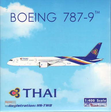 PHX11708 1:400 Phoenix Model Thai Airways B787-9 Reg #HS-TWB (pre-painted/pre-built)