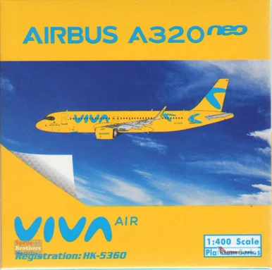PHX11733 1:400 Phoenix Model Viva Air Airbus A320neo Reg #HK-5360 'Boomerang' (pre-painted/pre-built)