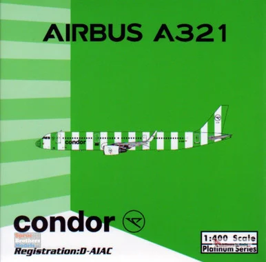 PHX11753 1:400 Phoenix Model Condor Airbus A321 Reg #D-AIAC 'Island' (pre-painted/pre-built)
