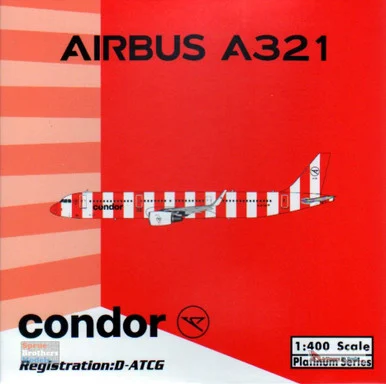 PHX11756 1:400 Phoenix Model Condor Airbus A321 Reg #D-AIAG 'Passion' (pre-painted/pre-built)
